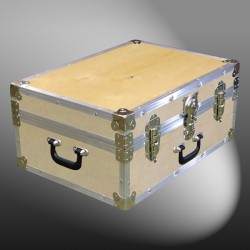 11-070 WE WOOD 24 Storage Trunk Case with Alloy Trim